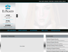 Tablet Screenshot of elpalaciosalon.com